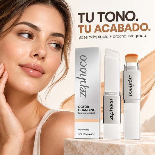 Zephaco™ Base Coreana Adaptativa se ajusta a tu tono y deja un acabado natural y uniforme