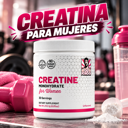 OldSchool Creatine™ Creatina para Fuerza y recuperación para mujeres