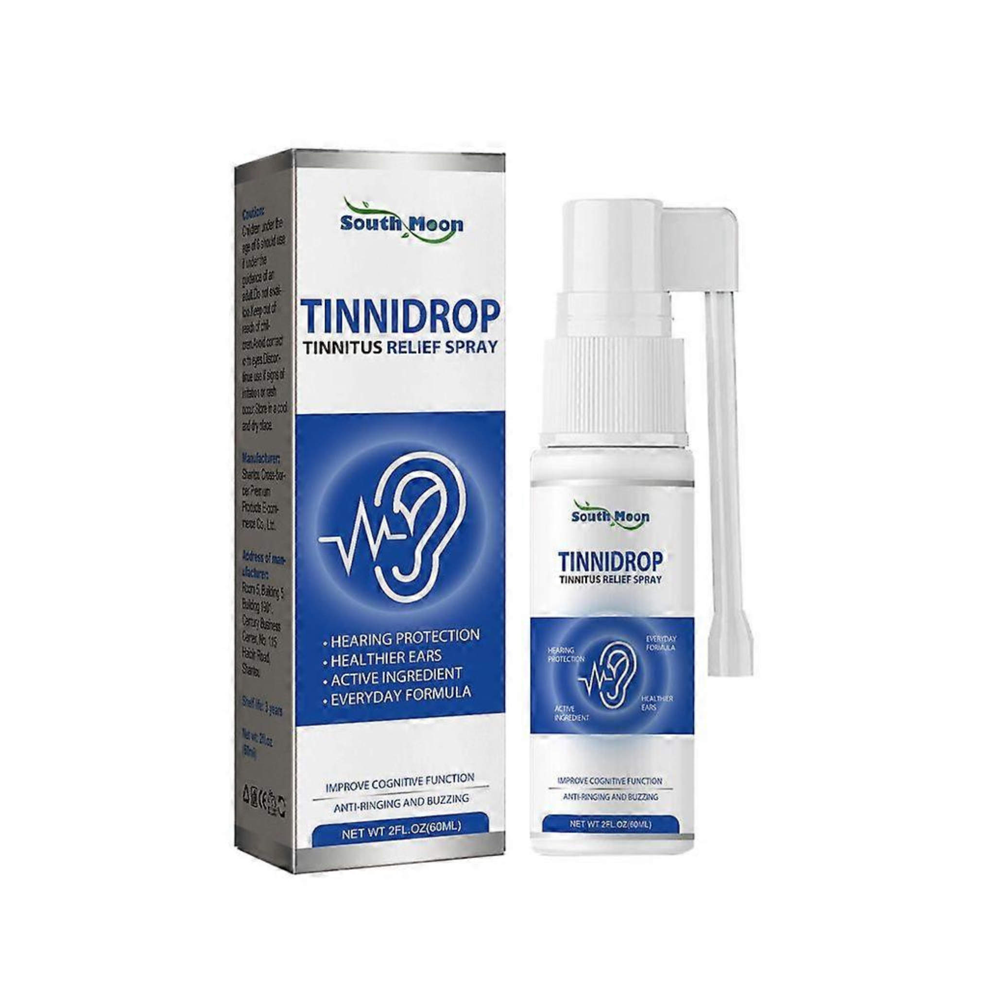 TinniDrop™ Spray Calmante Auditivo ayuda a relajar el oído y reducir el zumbido