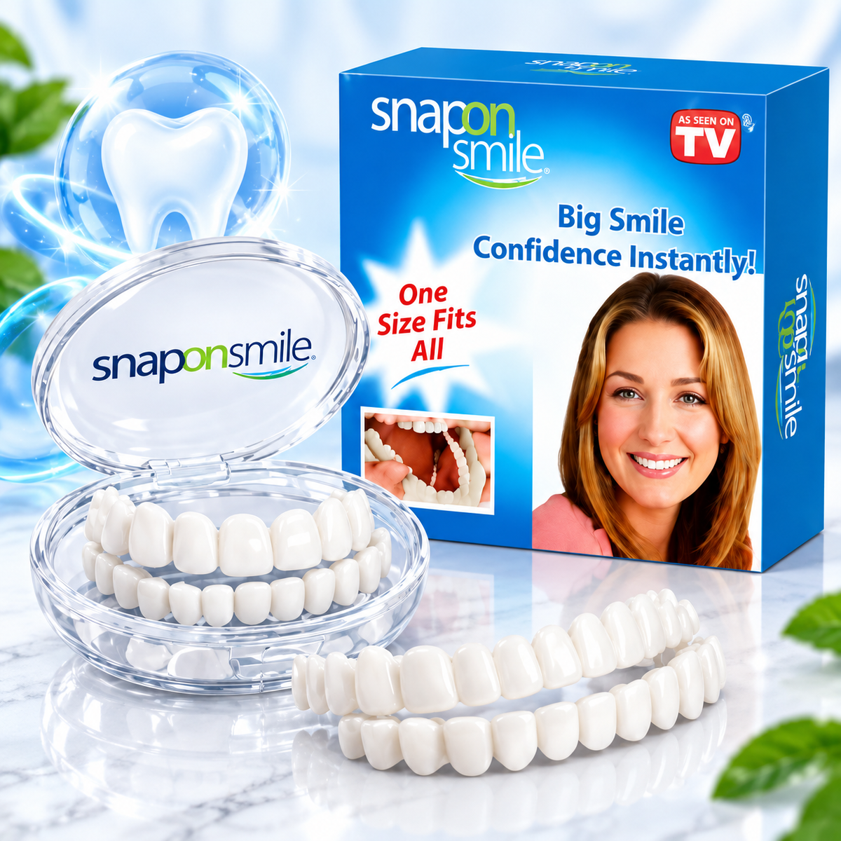 SmileForm™ | Luce una sonrisa más blanca y uniforme al instante con carillas dentales removibles